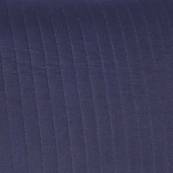 3 Piece Fabric King Coverlet Set with Vertical Channel Stitching Photo 3