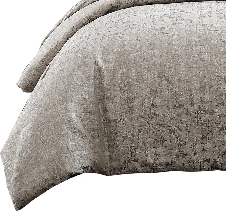 10 Piece King Polyester Comforter Set with Jacquard Print Photo 2