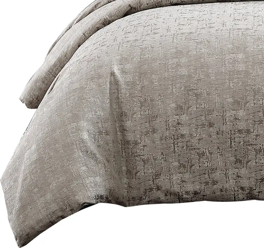 10 Piece King Polyester Comforter Set with Jacquard Print Photo 2