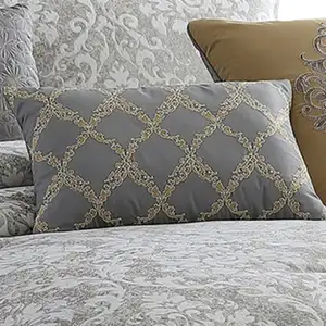 Photo of 9 Piece King Polyester Comforter Set with Medallion Print