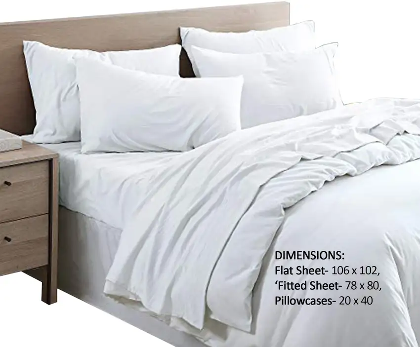 6 Piece King Size Microfiber Fabric Sheet Set with Pocket Photo 2