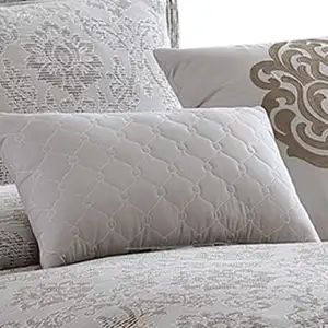 Photo of 9 Piece Queen Cotton Comforter Set with Textured Floral Print