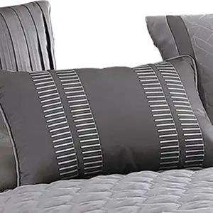 Photo of 10 Piece Queen Polyester Comforter Set with Geometric Print
