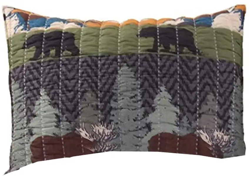2 Piece Twin Size Quilt Set with Nature Inspired Print Photo 2