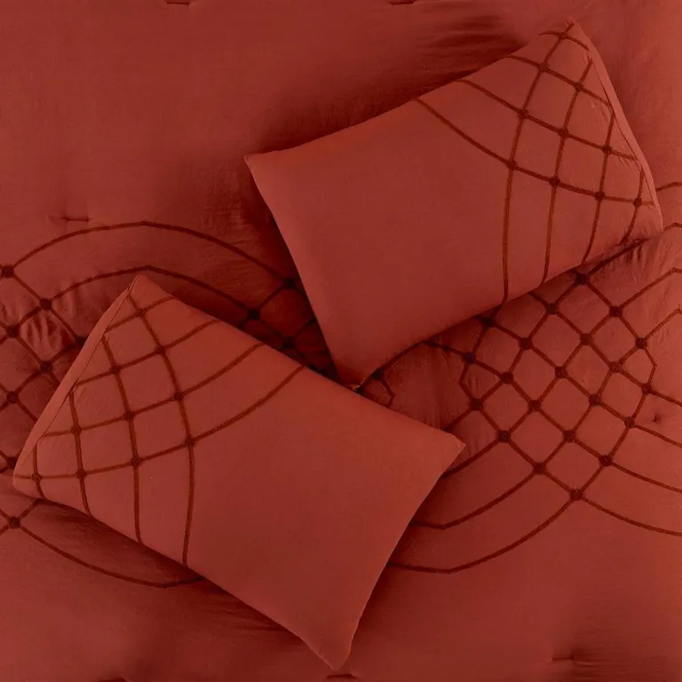 Alice 5 Piece Microfiber Queen Comforter Set, Stitched, The Urban Port Photo 3
