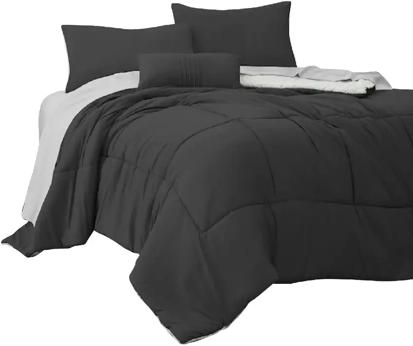 Alice 8 Piece Queen Comforter Set, Soft Dark By The Urban Port Photo 1