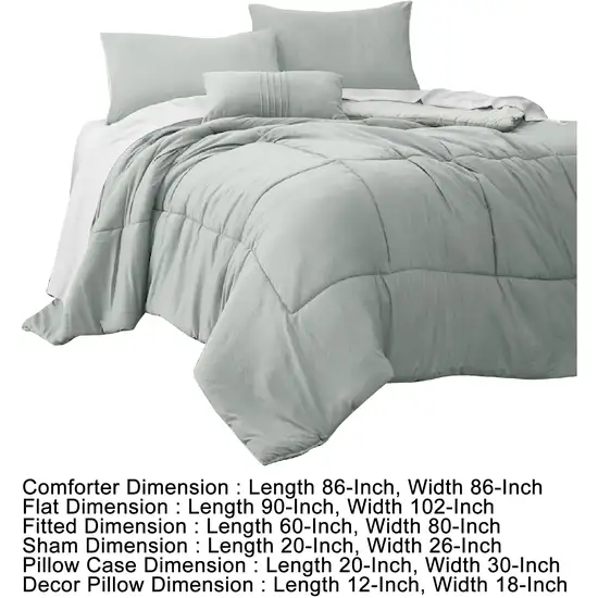 Alice 8 Piece Queen Comforter Set, Soft Light By The Urban Port Photo 2