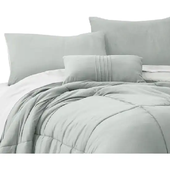 Alice 8 Piece Queen Comforter Set, Soft Light By The Urban Port Photo 4