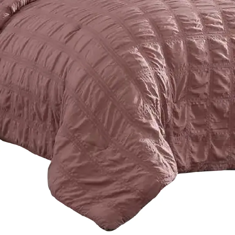 Alice 5 Piece Queen Comforter Set, Textured, The Urban Port Photo 3