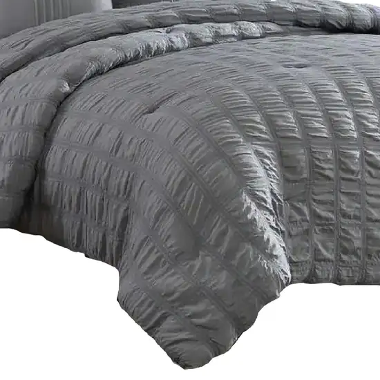 Alice 5 Piece Queen Comforter Set, Textured, The Urban Port Photo 3