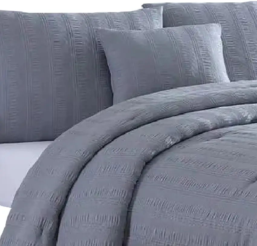 Alice 4 Piece Textured Microfiber Queen Comforter Set, The Urban Port Photo 2