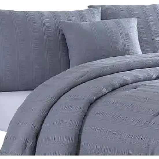 Alice 4 Piece Textured Microfiber Queen Comforter Set, The Urban Port Photo 2