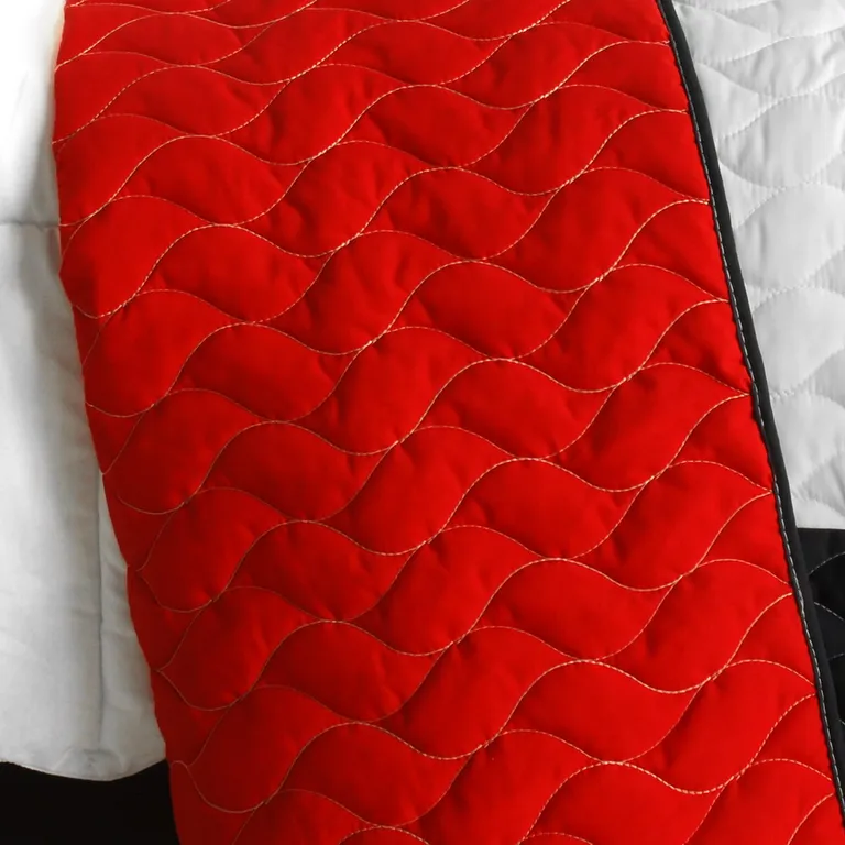 Be Myself - Vermicelli-Quilted Patchwork Geometric Quilt Set Full/Queen Photo 3