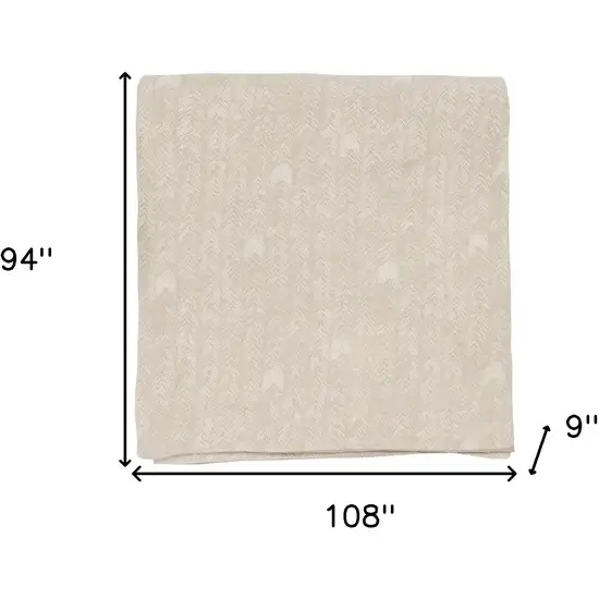 Beige King 100% Cotton 200 Thread Count Washable Duvet Cover Photo 4