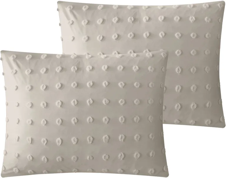 Beige King PolYester 220 Thread Count Washable Duvet Cover Set Photo 4