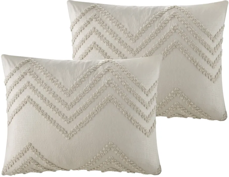 Beige King PolYester 180 Thread Count Washable Duvet Cover Set Photo 4
