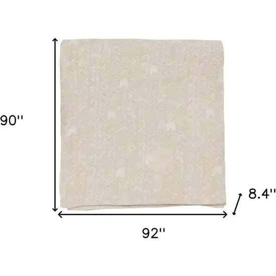 Beige Queen 100% Cotton 200 Thread Count Washable Duvet Cover Photo 4