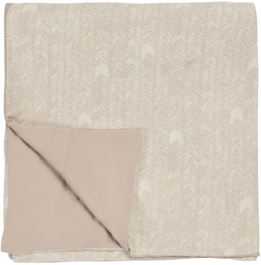 Beige Queen 100% Cotton 200 Thread Count Washable Duvet Cover Photo 1