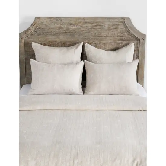 Beige Queen 100% Cotton 200 Thread Count Washable Duvet Cover Photo 3