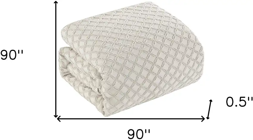 Beige Queen Polyester 180 Thread Count Washable Duvet Cover Set Photo 9