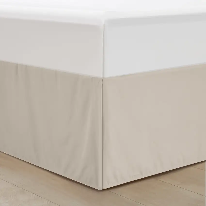Beige Queen Polyester 180 Thread Count Washable Down Comforter Set Photo 5