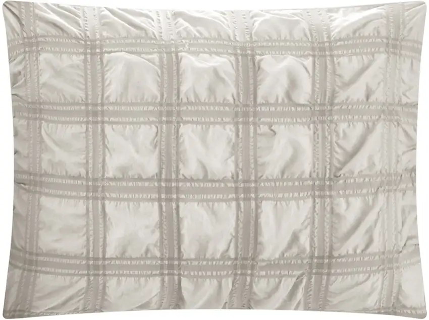 Beige Twin PolYester 180 Thread Count Washable Duvet Cover Set Photo 4