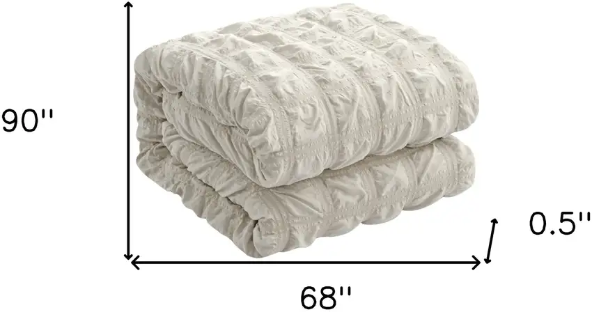 Beige Twin Polyester 180 Thread Count Washable Duvet Cover Set Photo 9