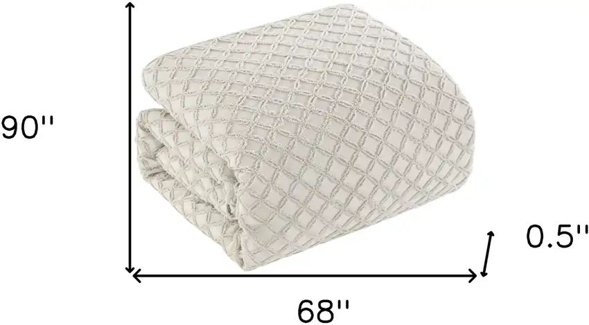 Beige Twin Polyester 180 Thread Count Washable Duvet Cover Set Photo 9
