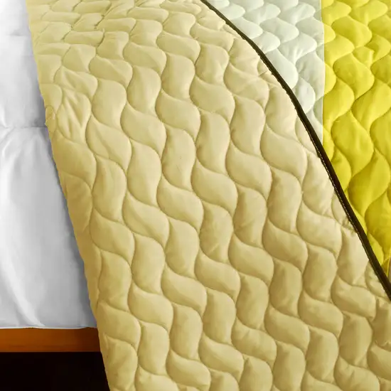 Best Home Decoration -  3PC Vermicelli-Quilted Patchwork Quilt Set (Full/Queen Size) Photo 2