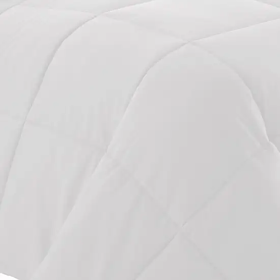 Beth Reversible Microfiber King Comforter, Squared Stitching Photo 3