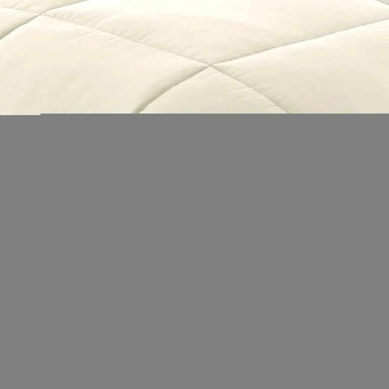 Beth Reversible Microfiber King Comforter, Squared Stitching Photo 5