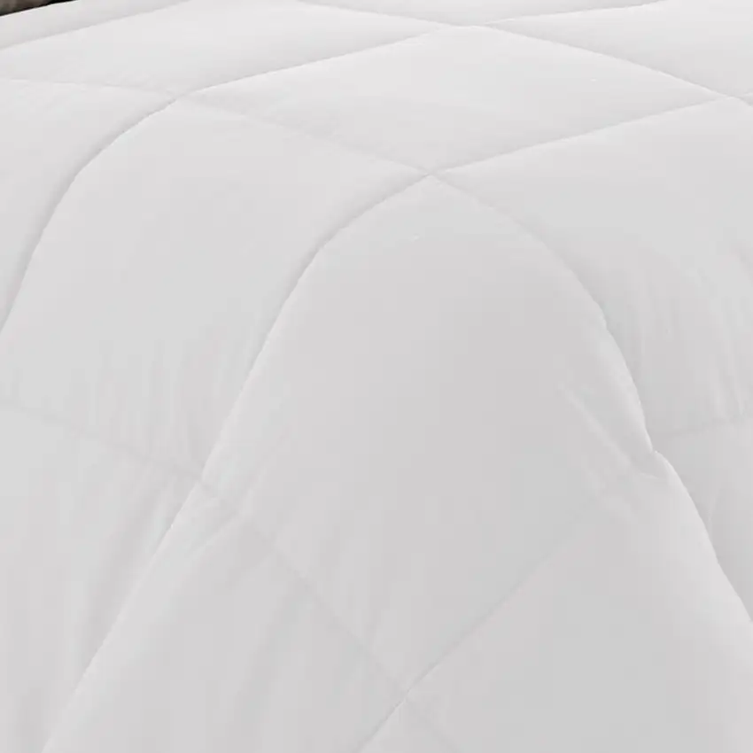 Beth Reversible Microfiber Queen Comforter, Squared Stitching Photo 3