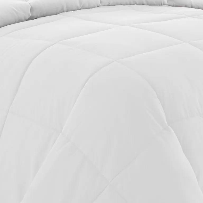 Beth Reversible Microfiber Twin Comforter, Squared Stitching Photo 3