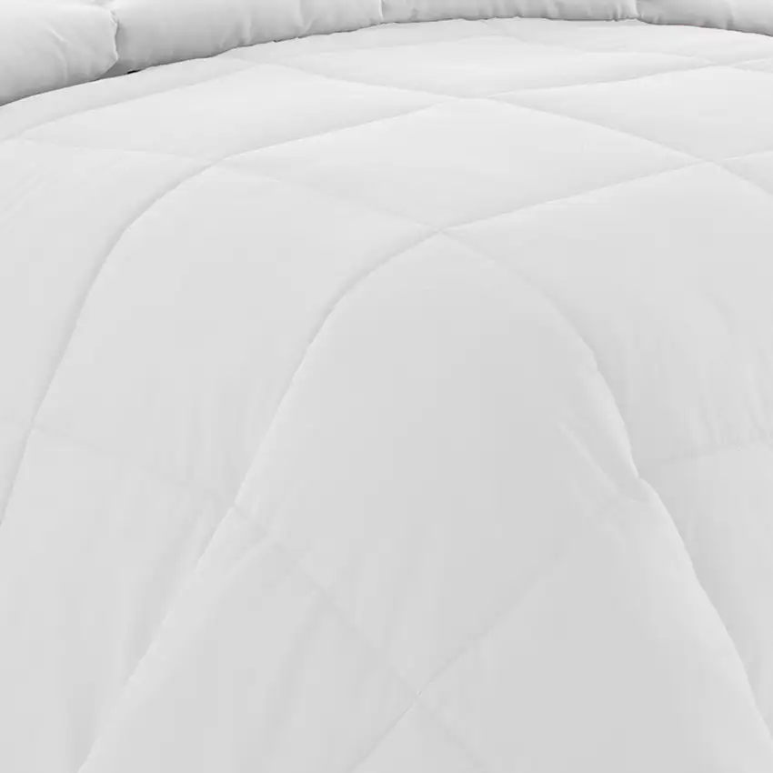 Beth Reversible Microfiber Twin Comforter, Squared Stitching Photo 3
