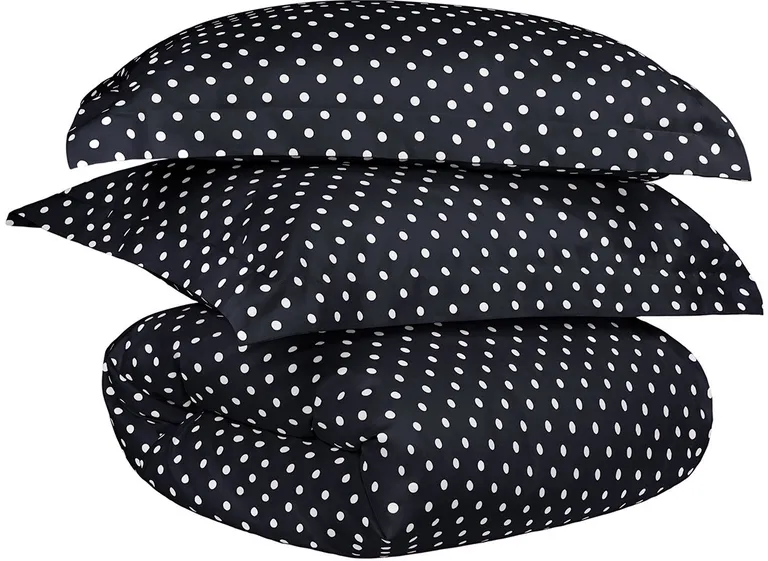 Black King Cotton Blend 600 Thread Count Washable Duvet Cover Set Photo 1