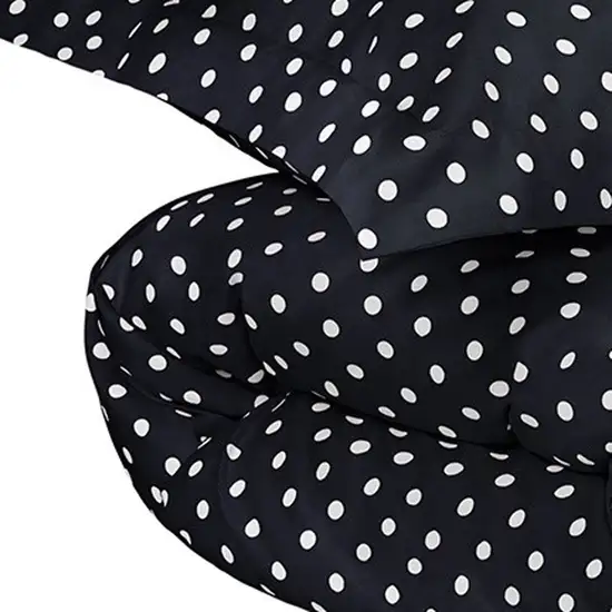 Black and White King Cotton Blend 600 Thread Count Washable Duvet Cover Set Photo 4