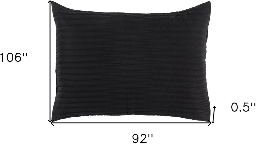 Black King Microfiber 300 Thread Count Machine Washable Down Alternative Comforter Photo 8