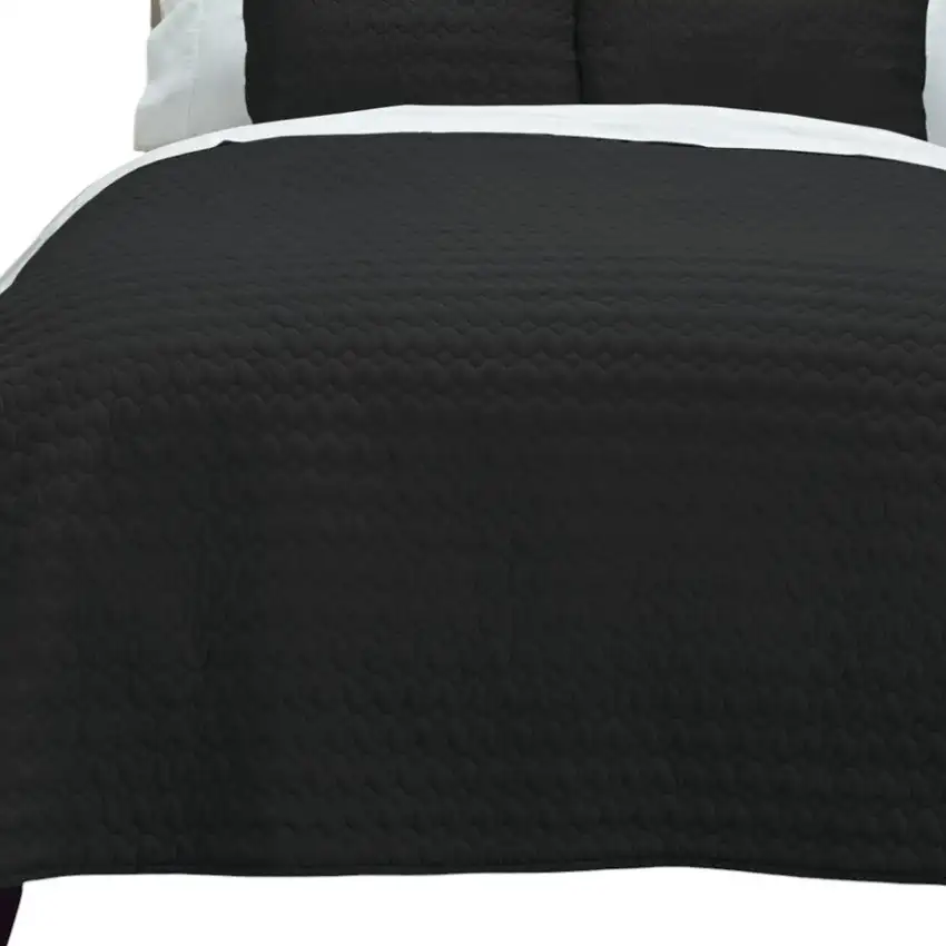 Black Queen 100% Cotton 300 Thread Count Machine Washable Down Alternative Comforter Photo 3