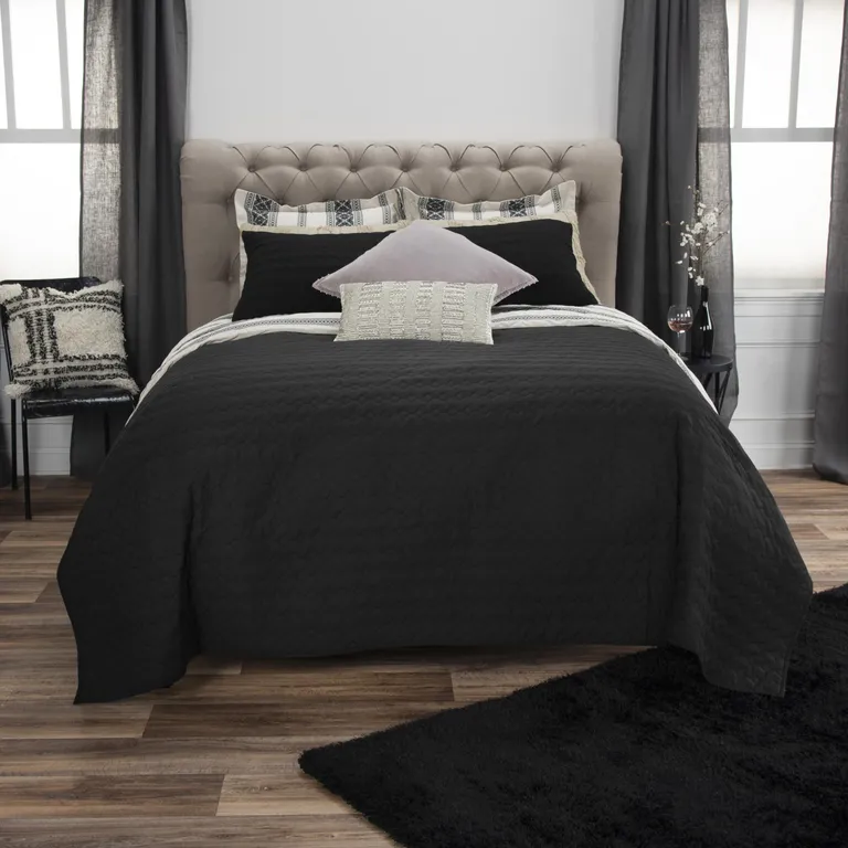Queen 100% Cotton 300 Thread Count Machine Washable Down Alternative Comforter Photo 3