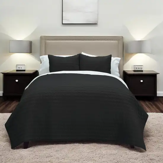 Black Queen 100% Cotton 300 Thread Count Machine Washable Down Alternative Comforter Photo 2