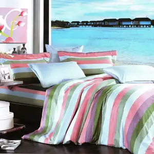 Photo of BlanchoShoreline - 100% Cotton 4PC Comforter Cover/Duvet Cover Combo (Full Size)