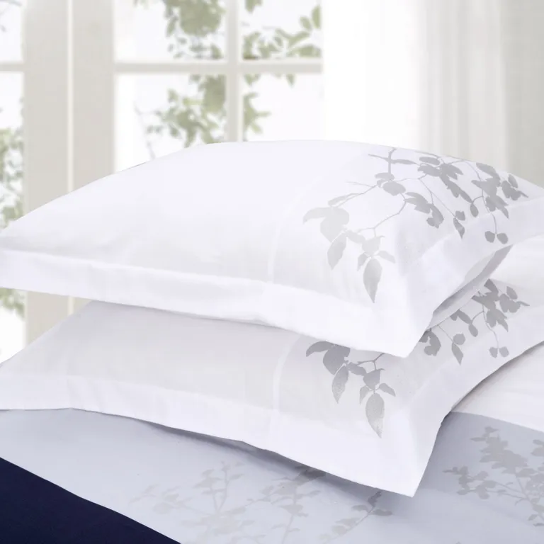 Blue And White King Cotton Washable Duvet Cover Set With Two Shams Photo 5