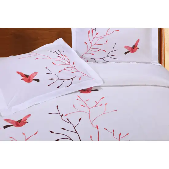 Blue King Cotton Washable Duvet Cover Set With Two Shams Photo 8
