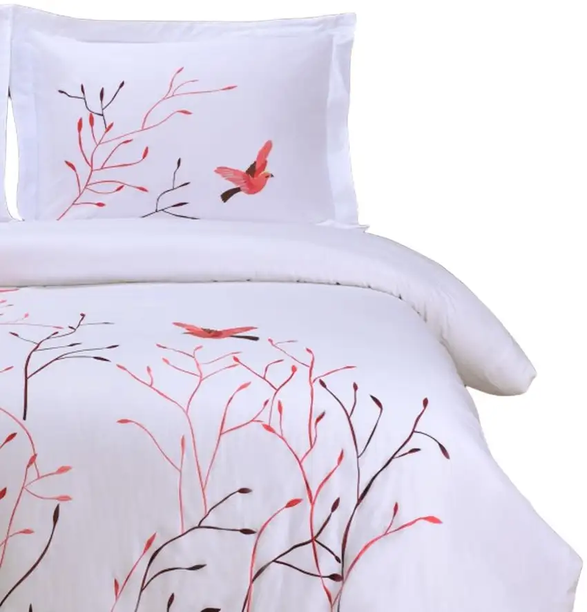 Blue King Cotton Washable Duvet Cover Set With Two Shams Photo 4