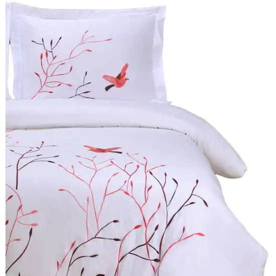 Blue King Cotton Washable Duvet Cover Set With Two Shams Photo 4