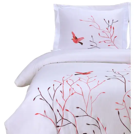 Blue King Cotton Washable Duvet Cover Set With Two Shams Photo 5