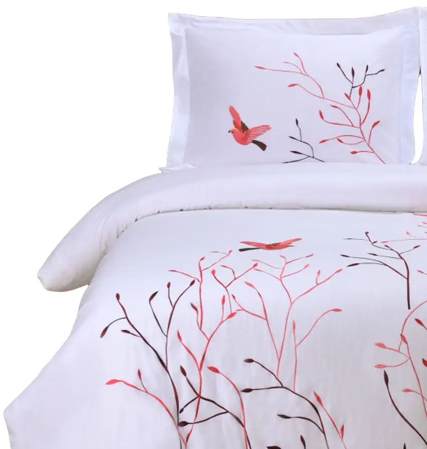 Blue King Cotton Washable Duvet Cover Set With Two Shams Photo 5