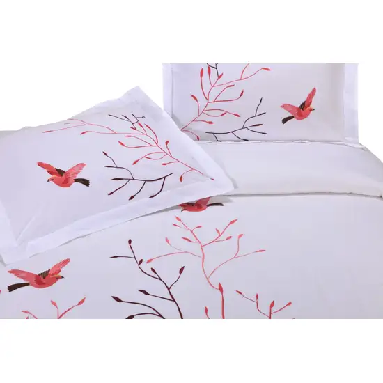 Blue King Cotton Washable Duvet Cover Set With Two Shams Photo 4