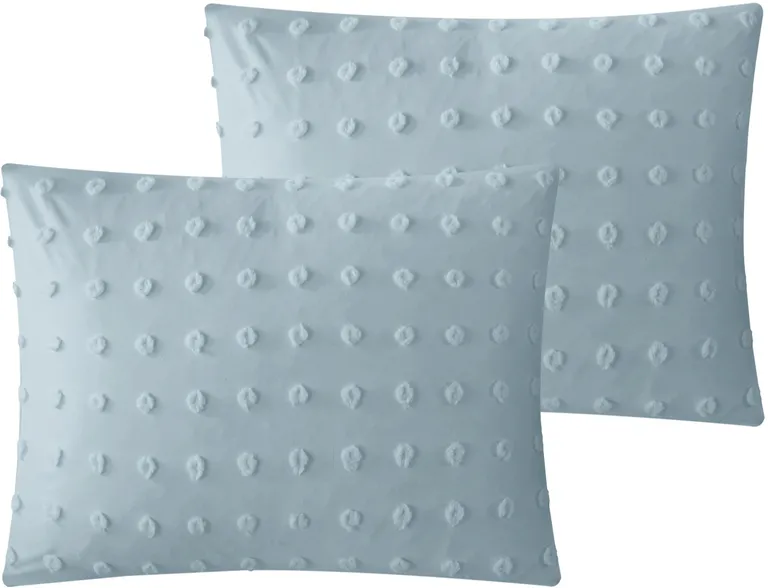Blue King PolYester 220 Thread Count Washable Duvet Cover Set Photo 4