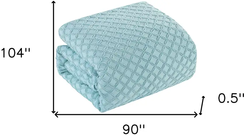 Blue King Polyester 140 Thread Count Washable Duvet Cover Set Photo 8